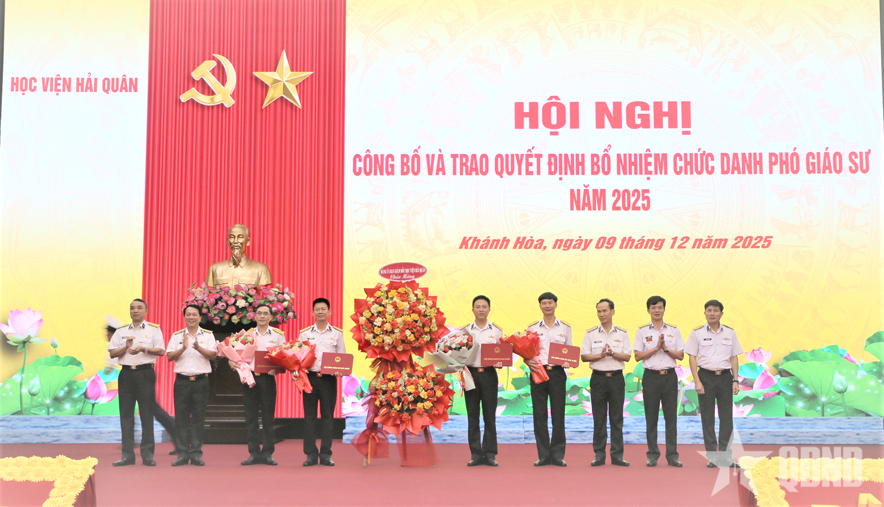 Học viện Hải quân công bố và trao quyết định bổ nhiệm chức danh Phó giáo sư năm 2025